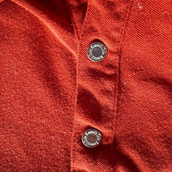 Kenneth Cole Men's Red Polo, Large - Picture 4 of 4